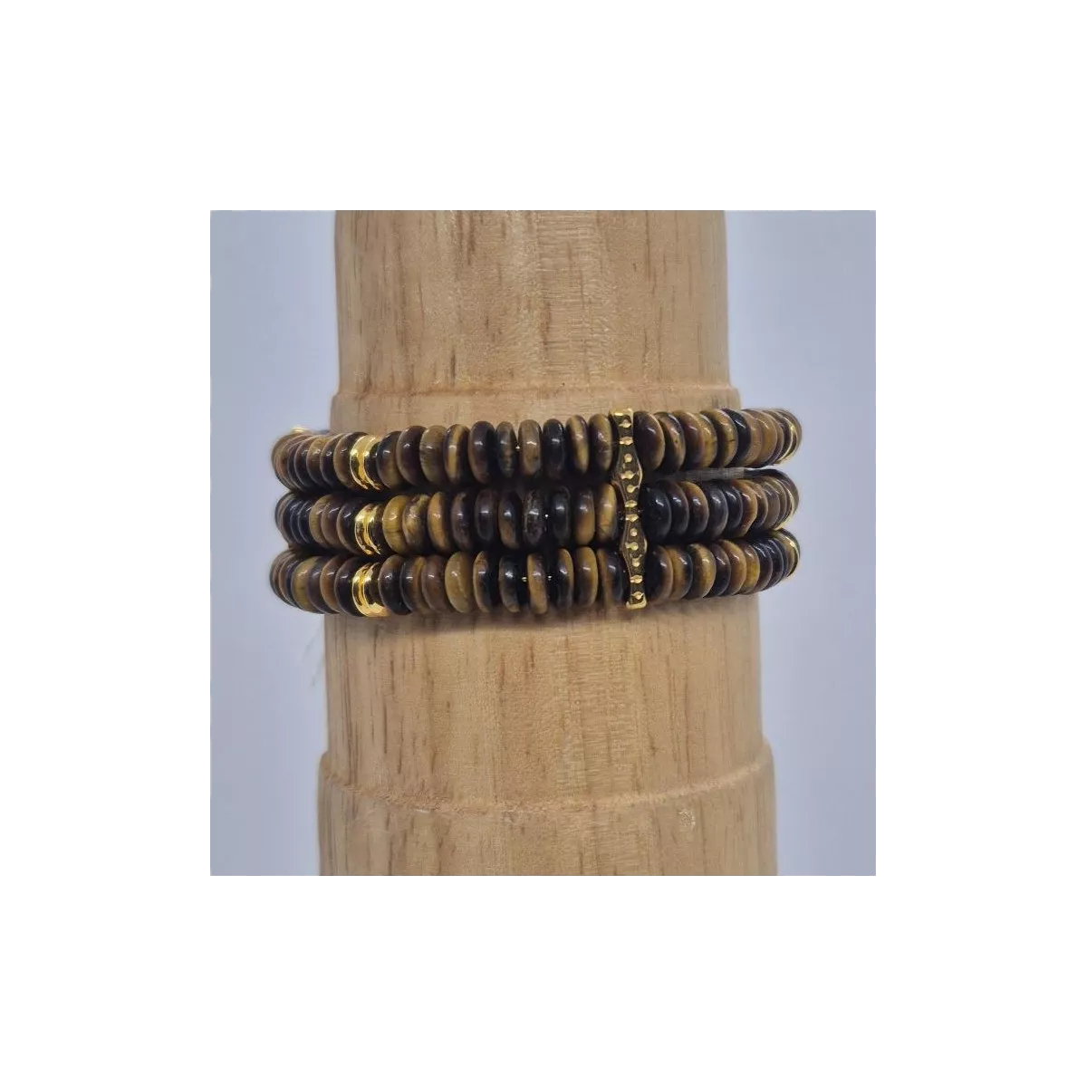 Fiona Triple : la bracelet triple en pierre