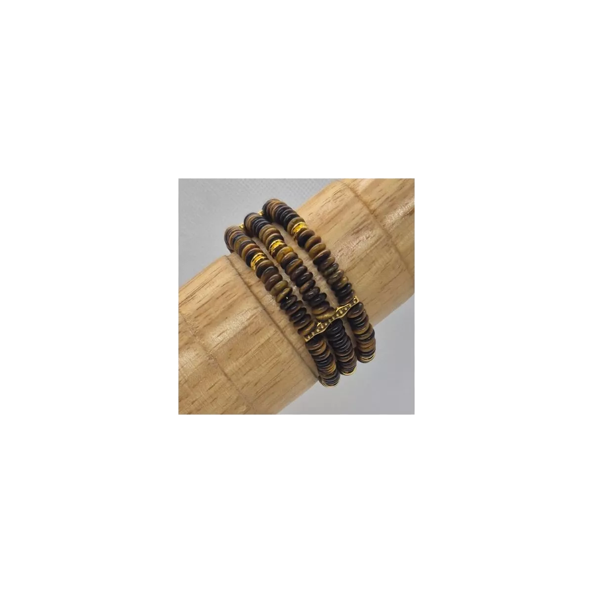 Fiona Triple : la bracelet triple en pierre