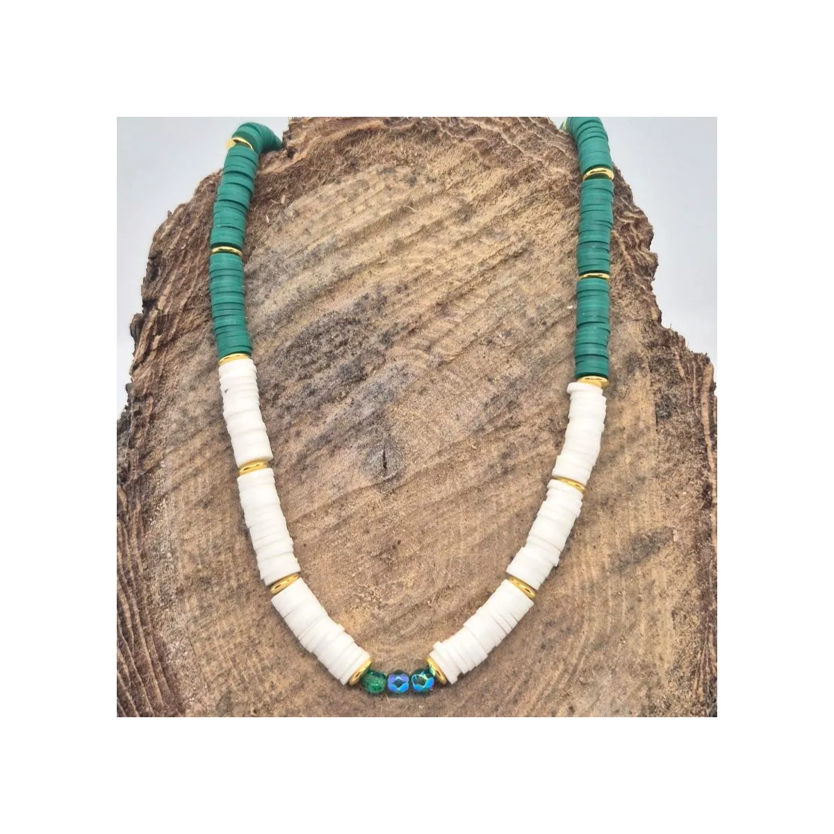 Collier Héritage en perles Heishi