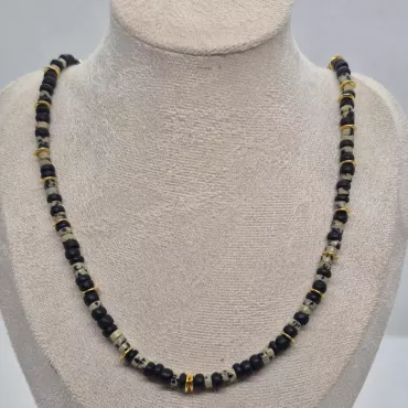 Collier Jupiter - Jaspe Dalmatien