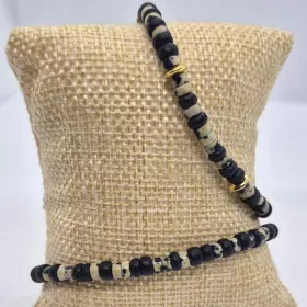 Bracelet Jupiter - Jaspe Dalmatien