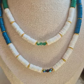 Collier Héritage en perles Heishi